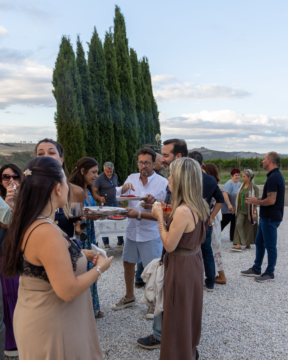 Ospiti dell'Oria Day 2025 tra calici e cipressi