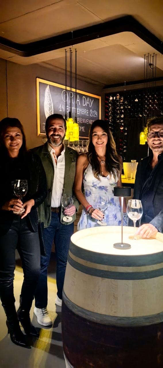 Members tasting wine at Oria Day 2025
